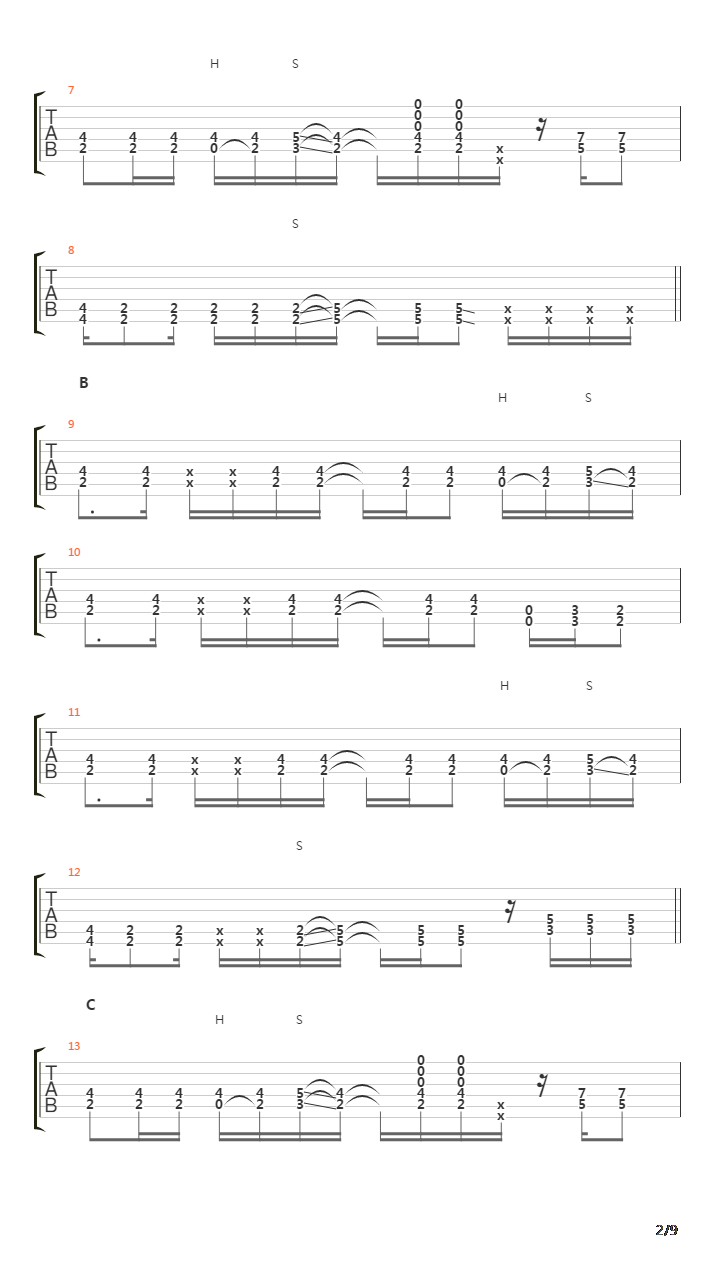 Toguro(蜷局)吉他谱