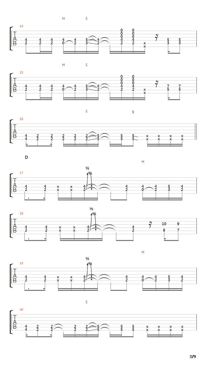 Toguro(蜷局)吉他谱