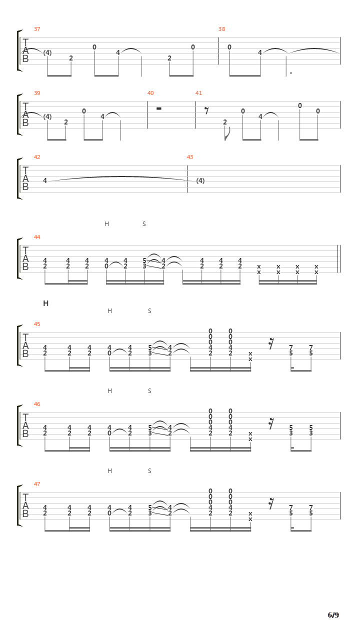 Toguro(蜷局)吉他谱