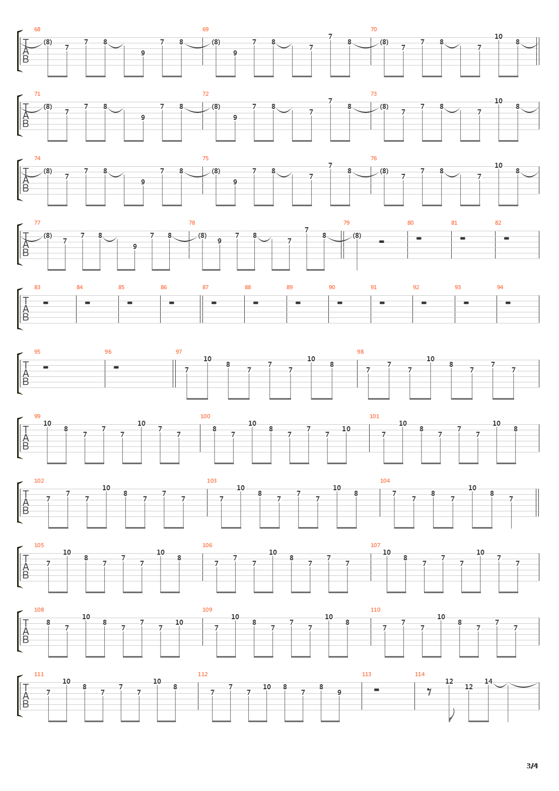 Twenty four Cylinders吉他谱