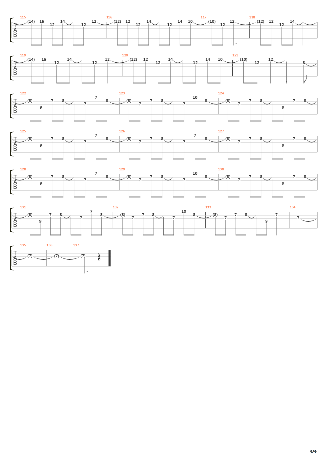 Twenty four Cylinders吉他谱