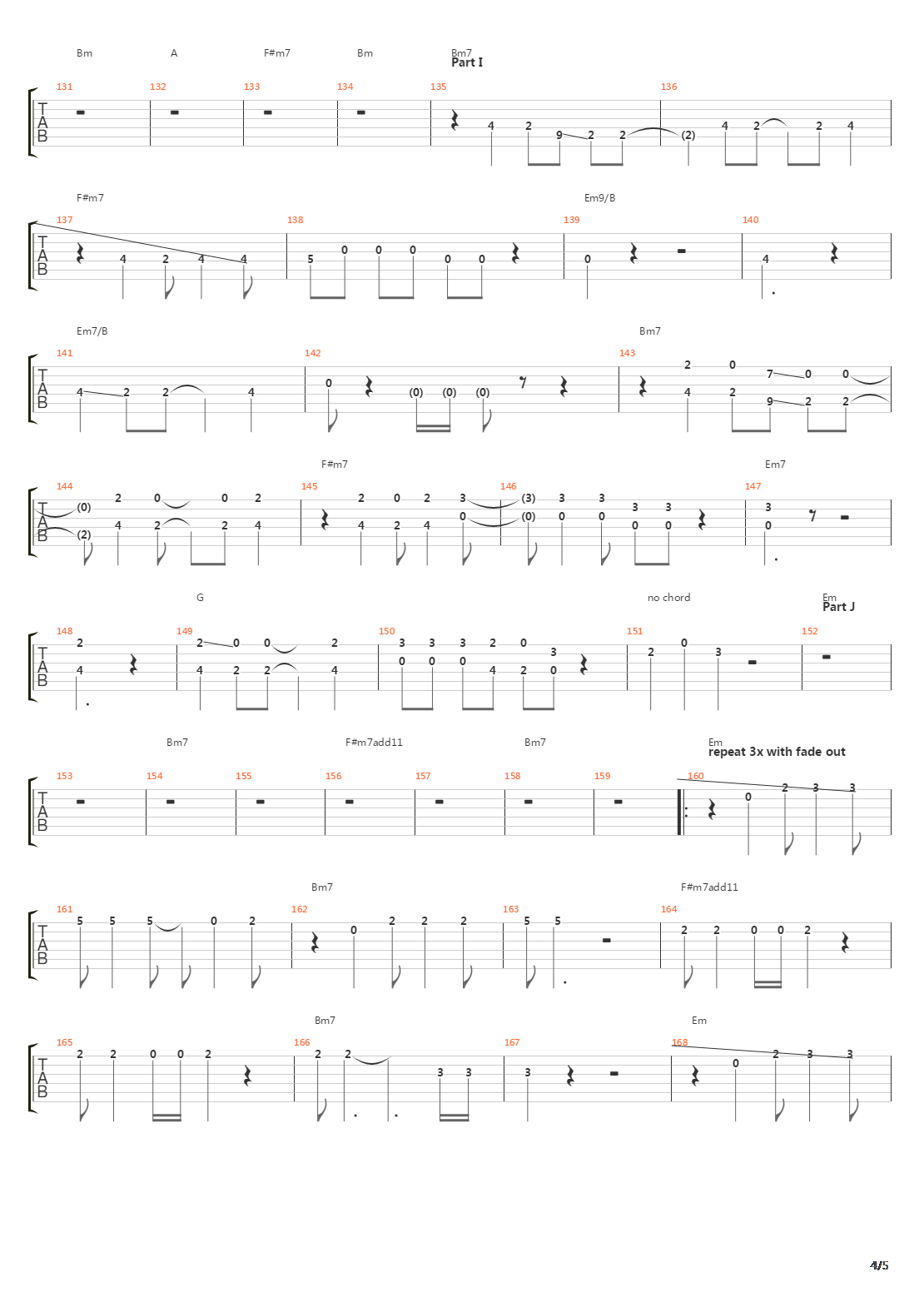 ザクロ吉他谱