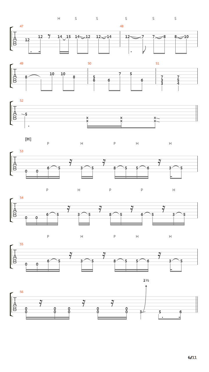 凱歌、沈黙が眠る頃(凯歌,沉默长眠)吉他谱