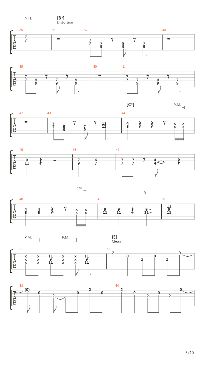 予感吉他谱