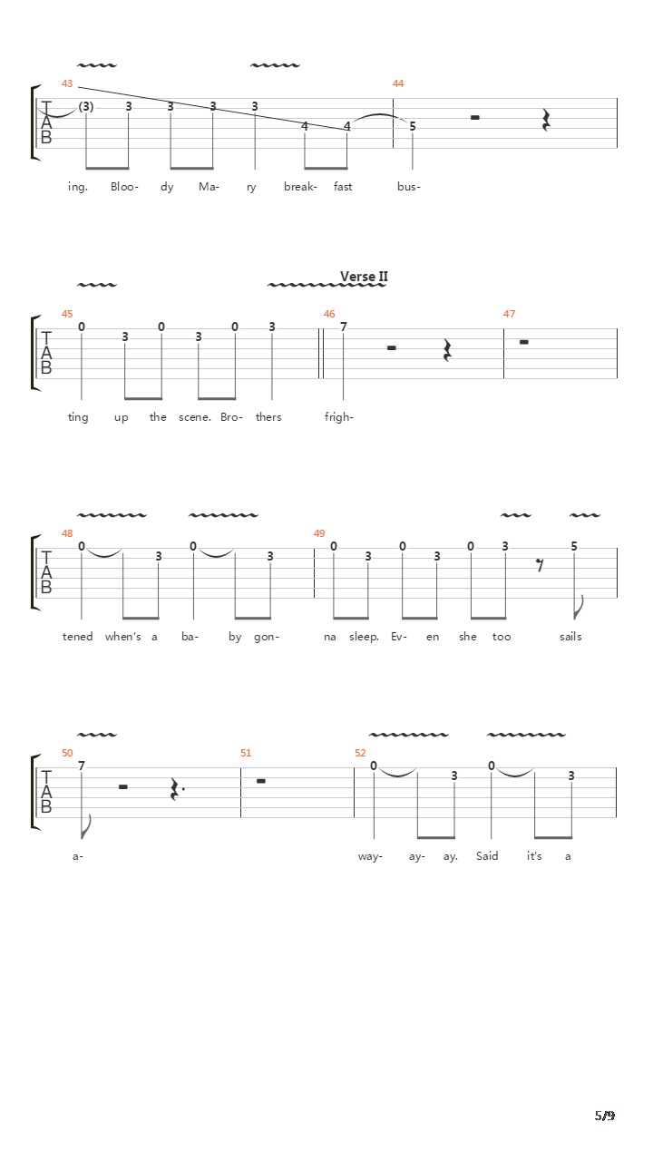 17吉他谱