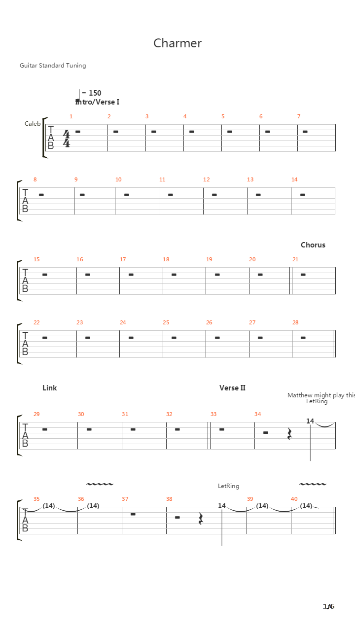 Charmer吉他谱