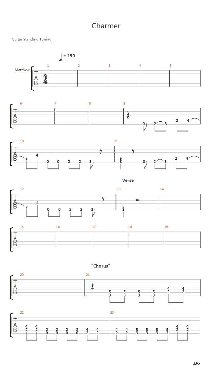 Charmer吉他谱