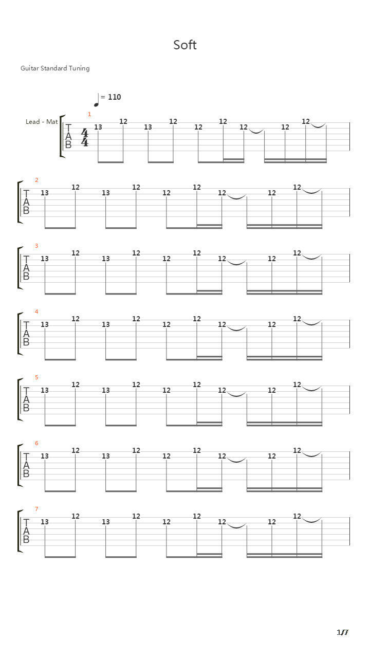 Soft吉他谱