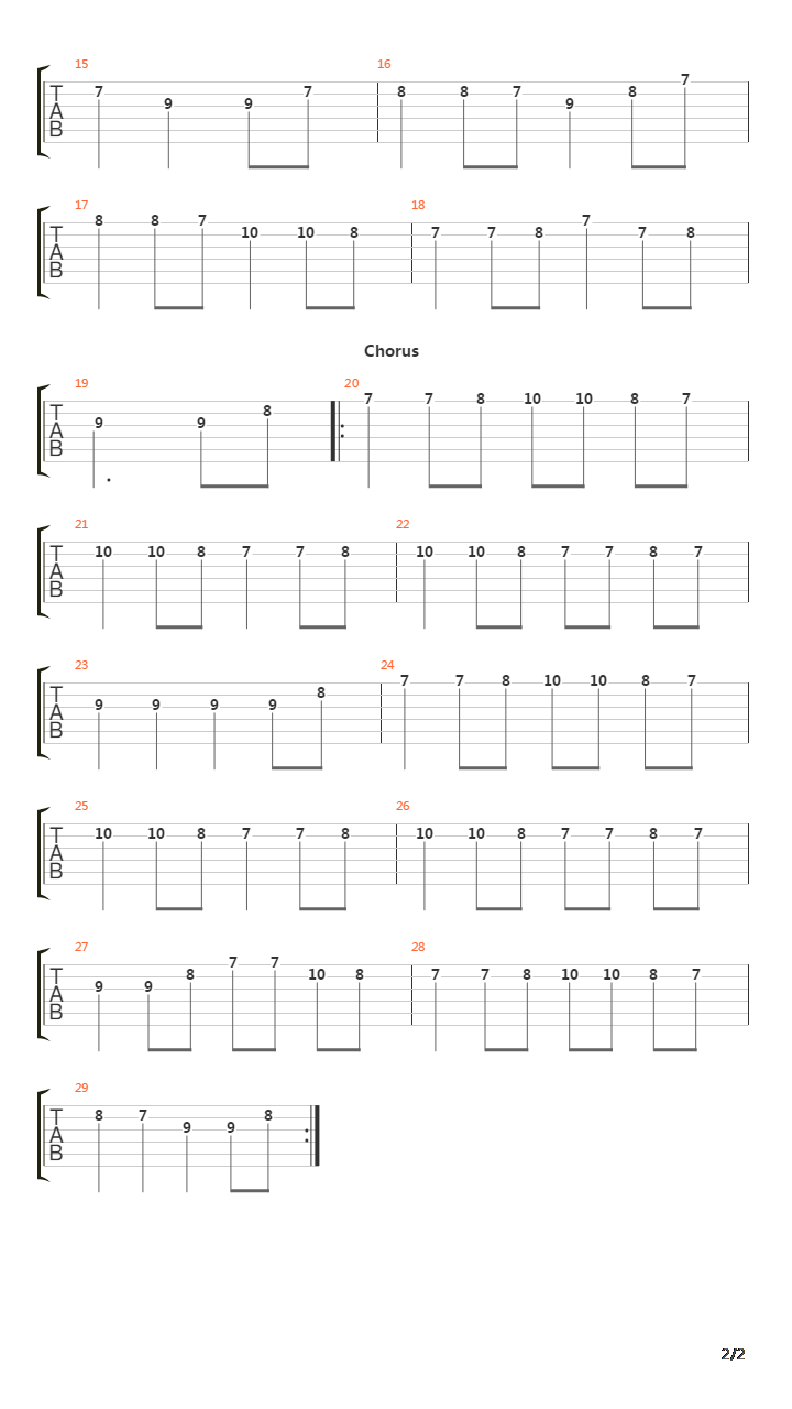 Metsmies吉他谱