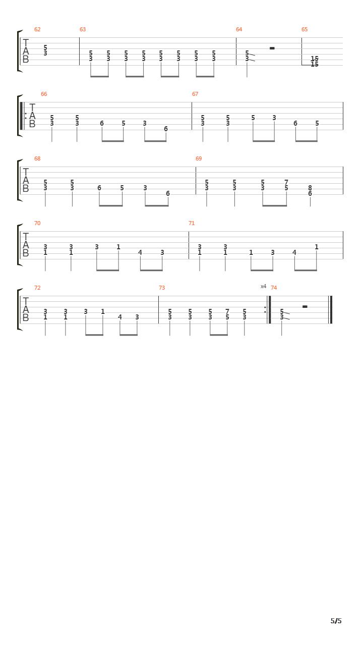 Tuonelan Tuvilla吉他谱