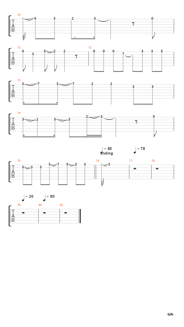 Carnation吉他谱