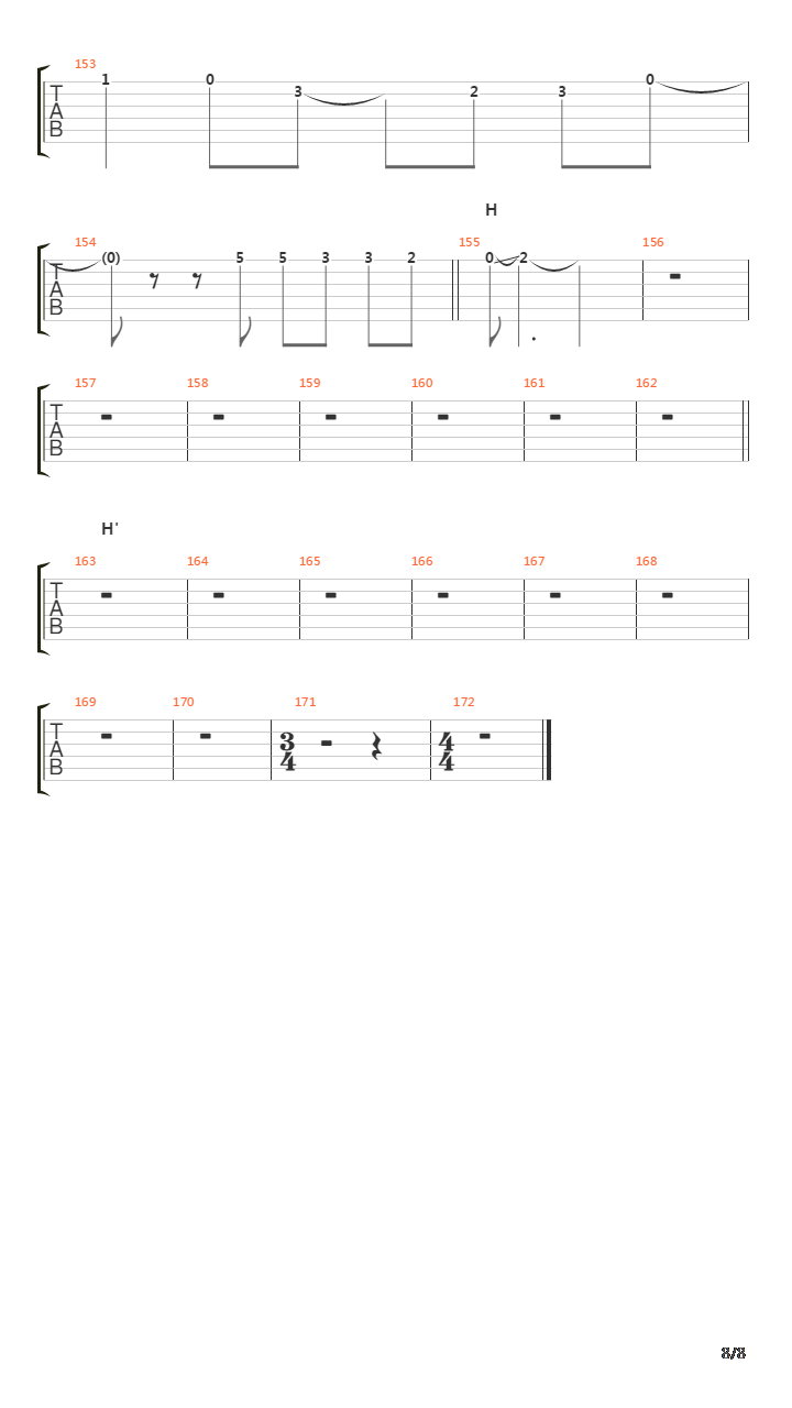 Cell吉他谱