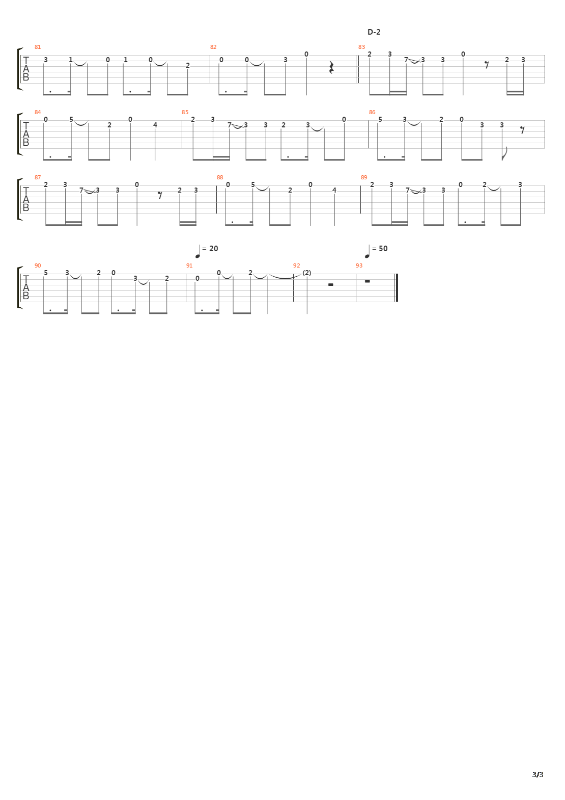 Kamen吉他谱