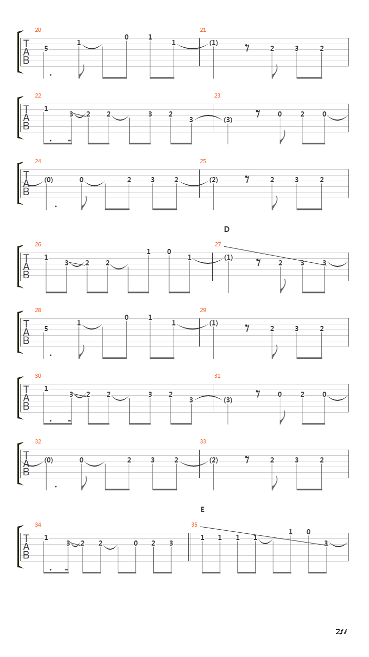Rasen吉他谱