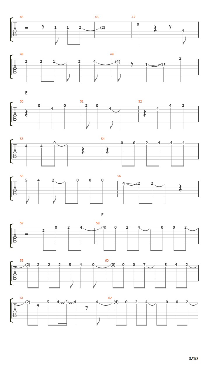 Ring吉他谱