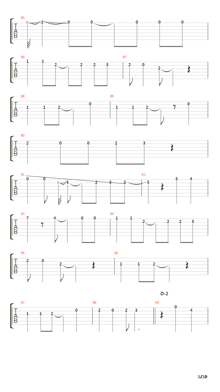 Ring吉他谱