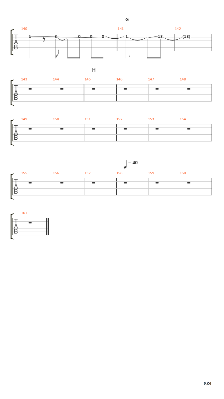 Song吉他谱