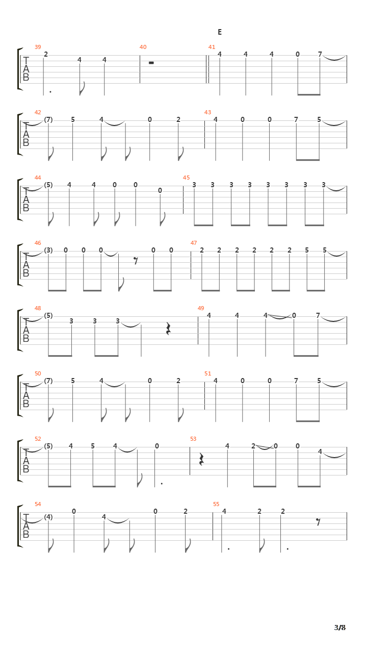 Wing吉他谱