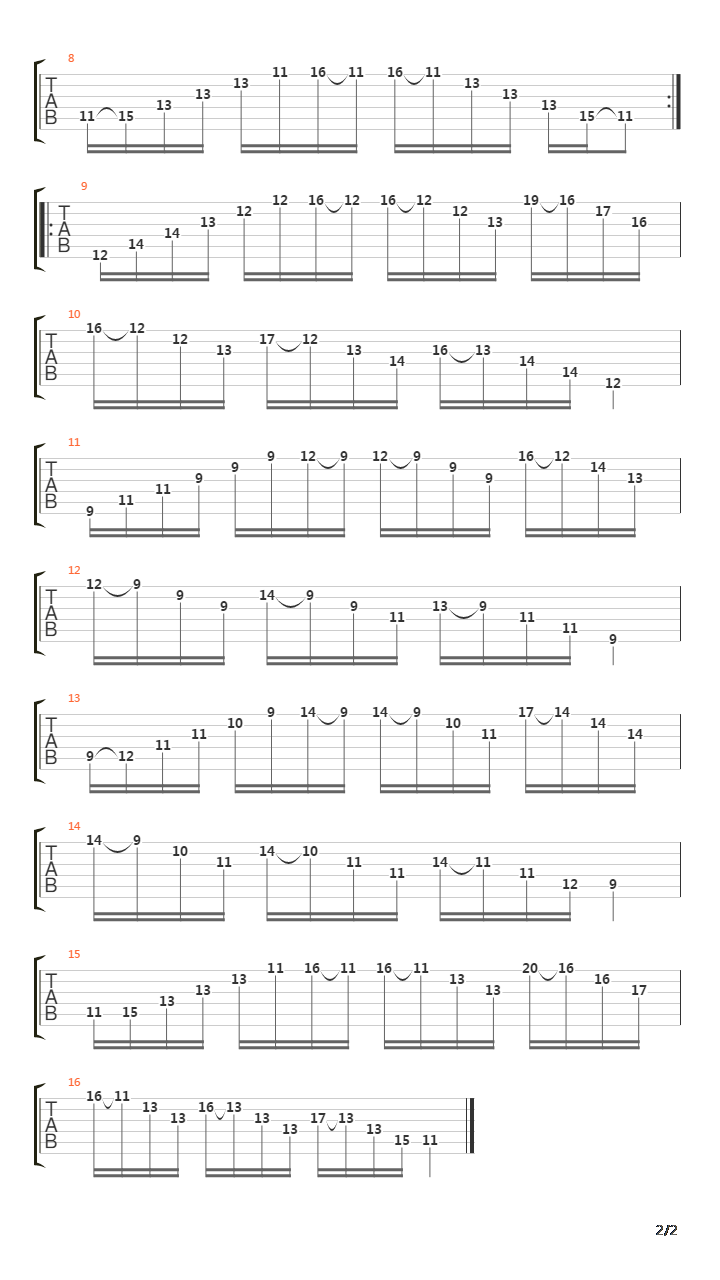 Sweeping Skills吉他谱