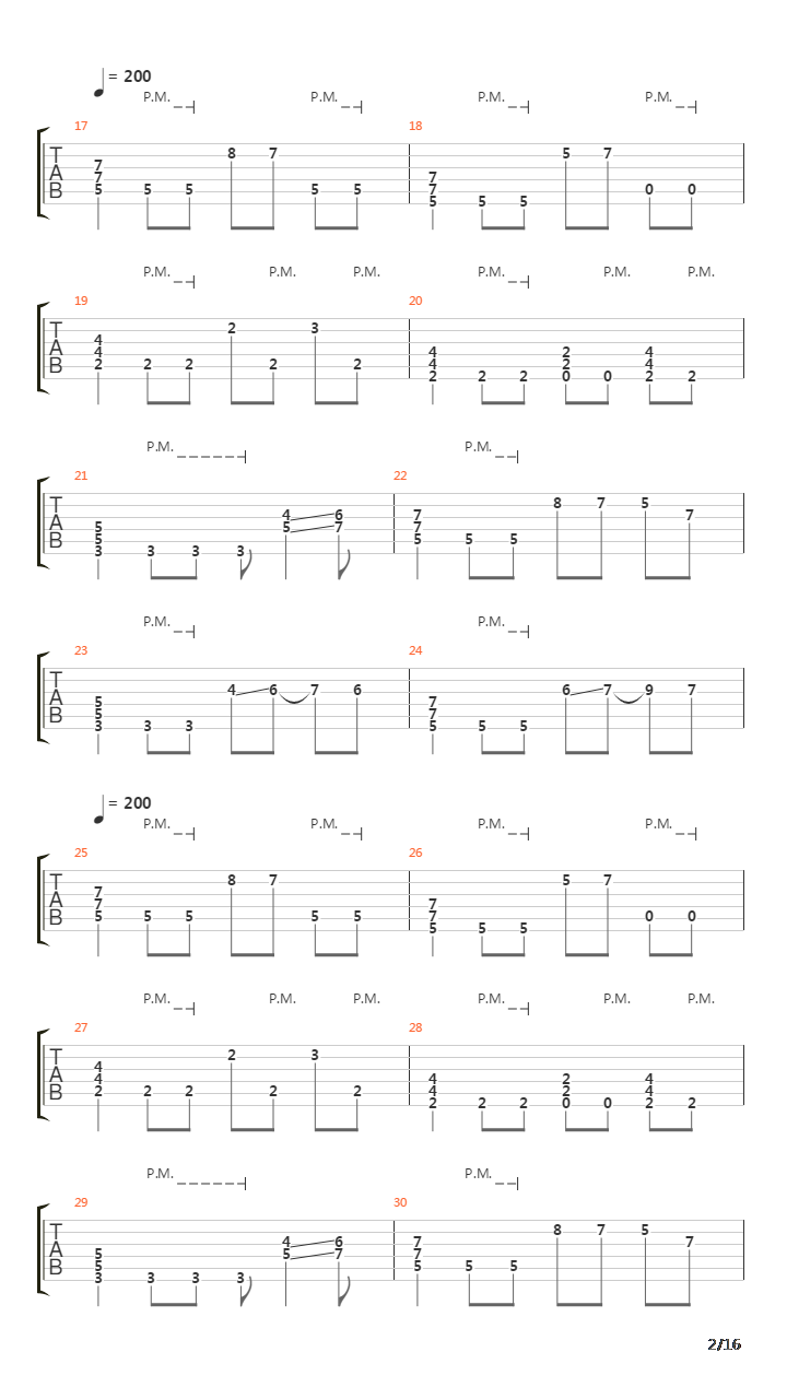 卡农 摇滚版(Canon Rock)吉他谱