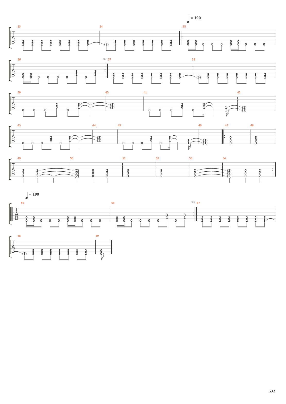 Phobia吉他谱