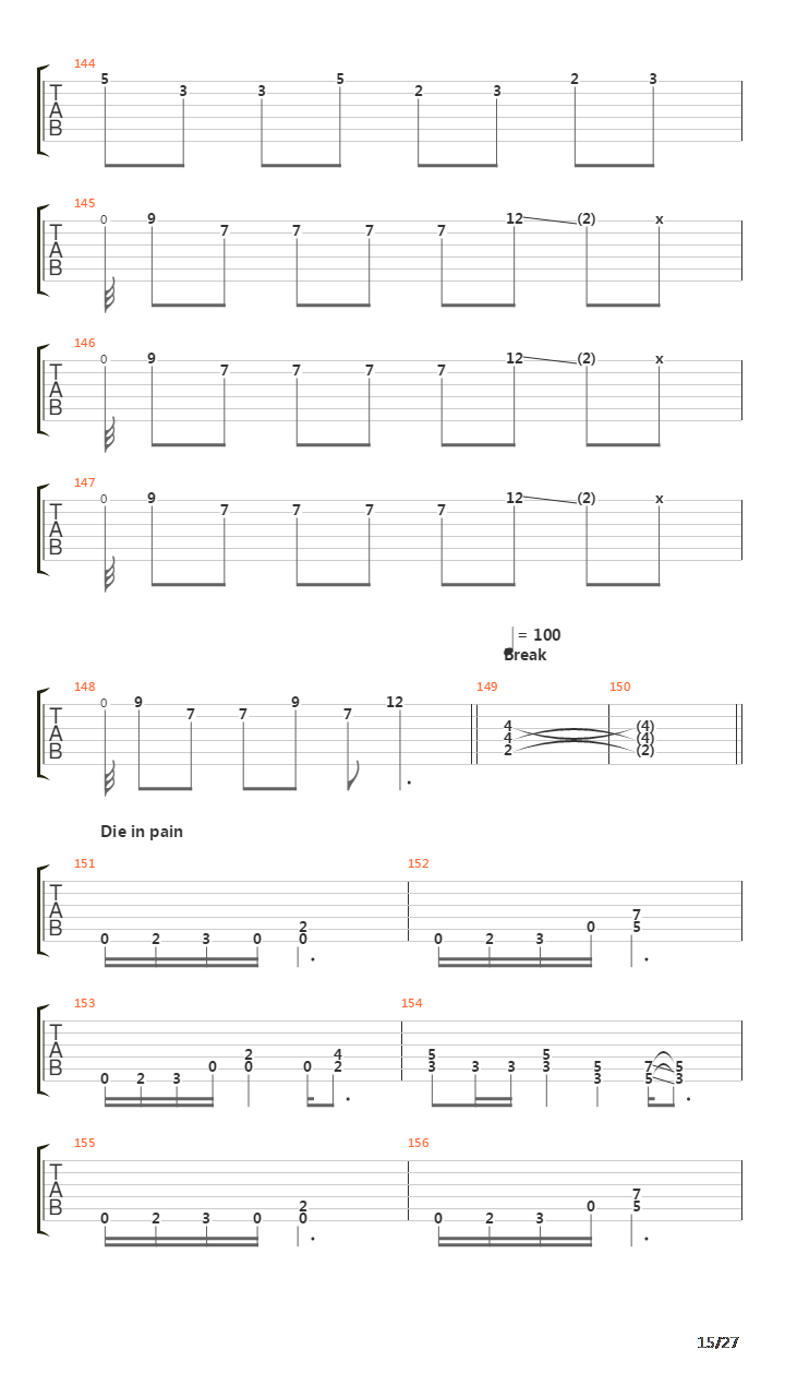 Replicas Of Life吉他谱