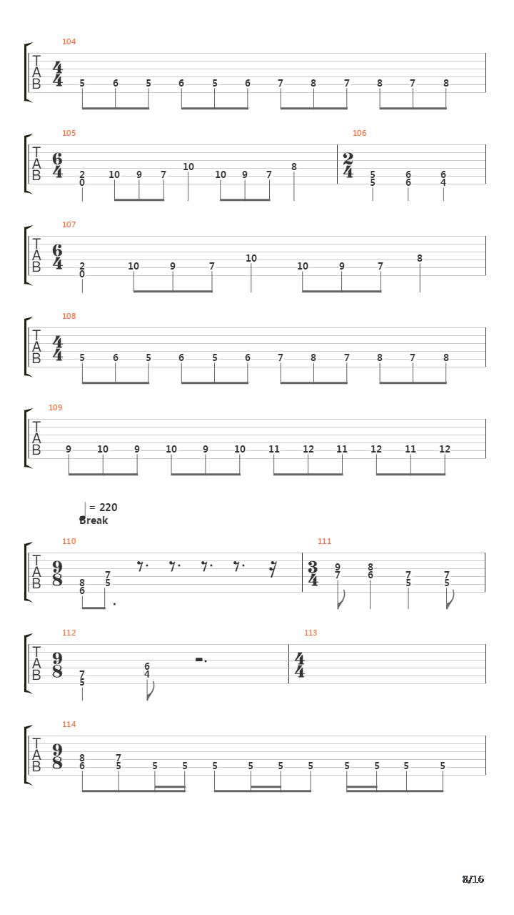 Some Pain Will Last吉他谱