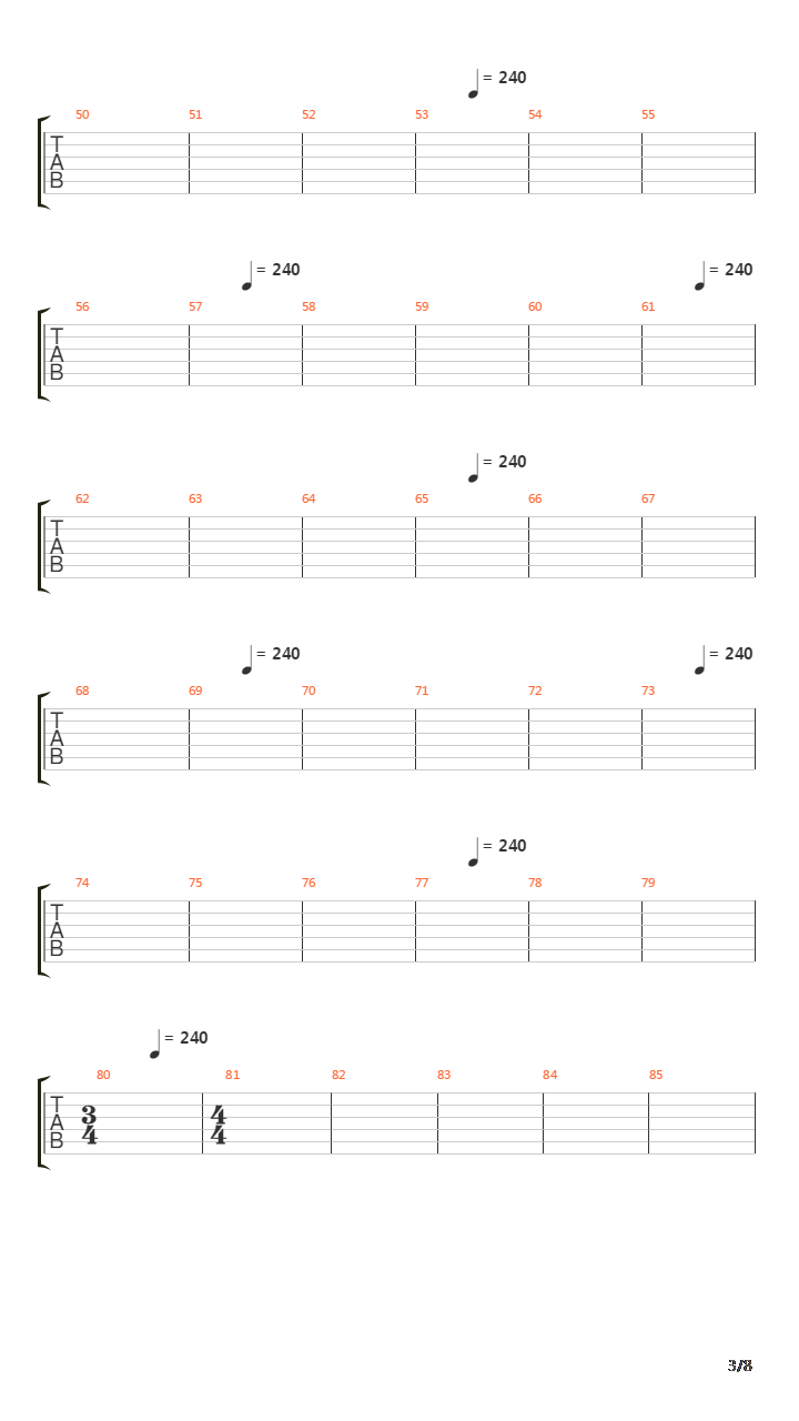 When The Sun Burns Red吉他谱