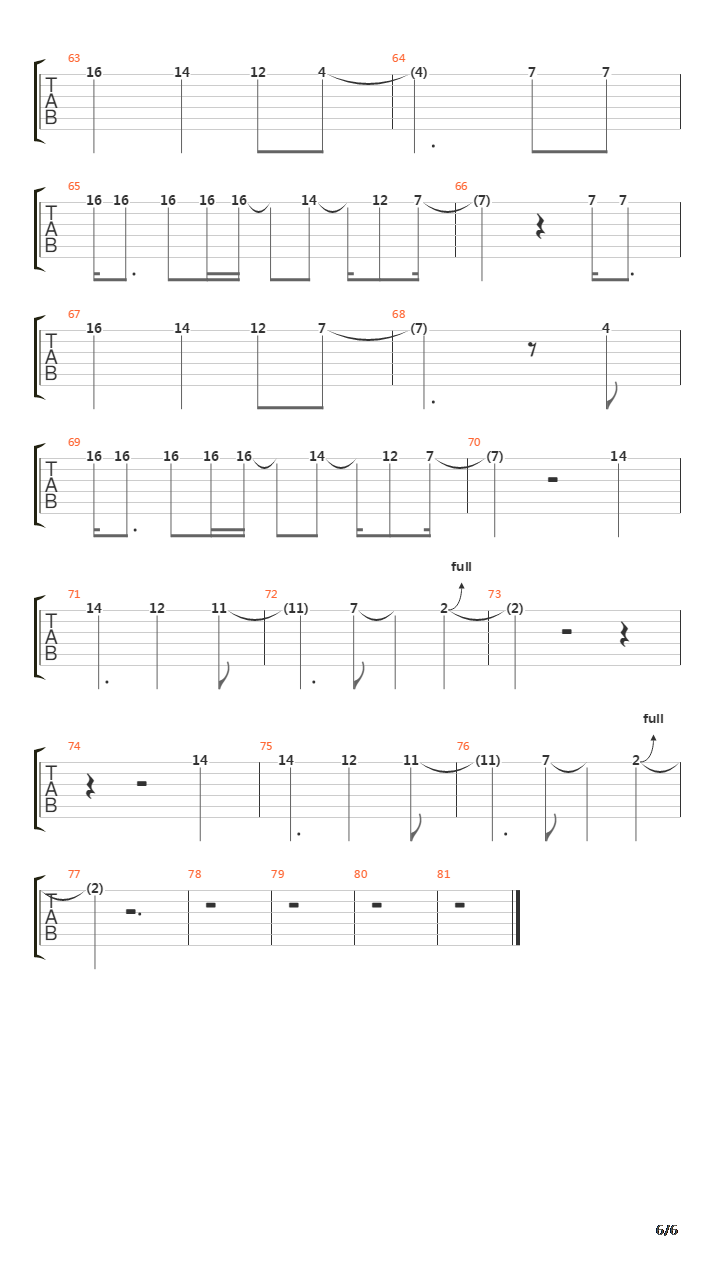 Chaque Seconde吉他谱