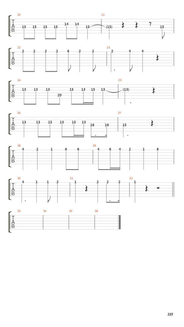 Ruido吉他谱