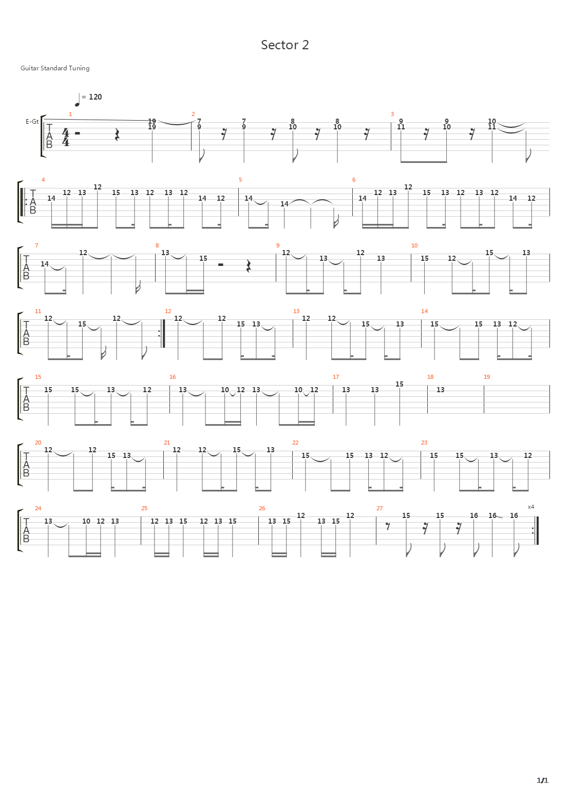 FC能源战士(刀锋战士)Power Blade - Sector 2吉他谱