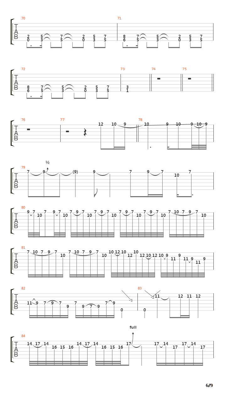 A Stroke Of The Lightning吉他谱