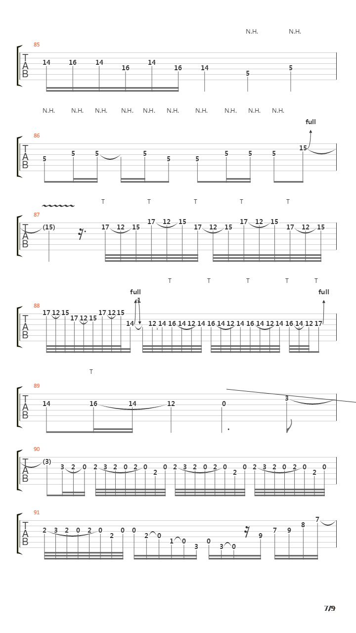 A Stroke Of The Lightning吉他谱