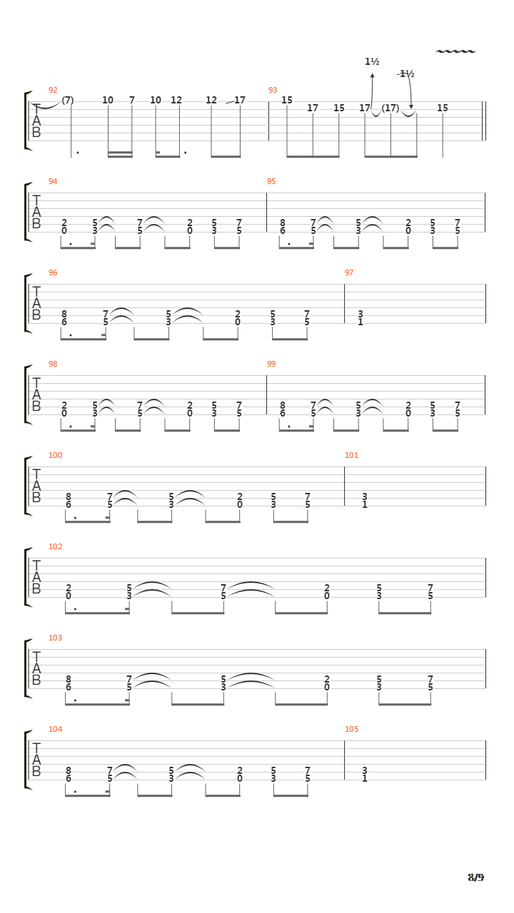 A Stroke Of The Lightning吉他谱