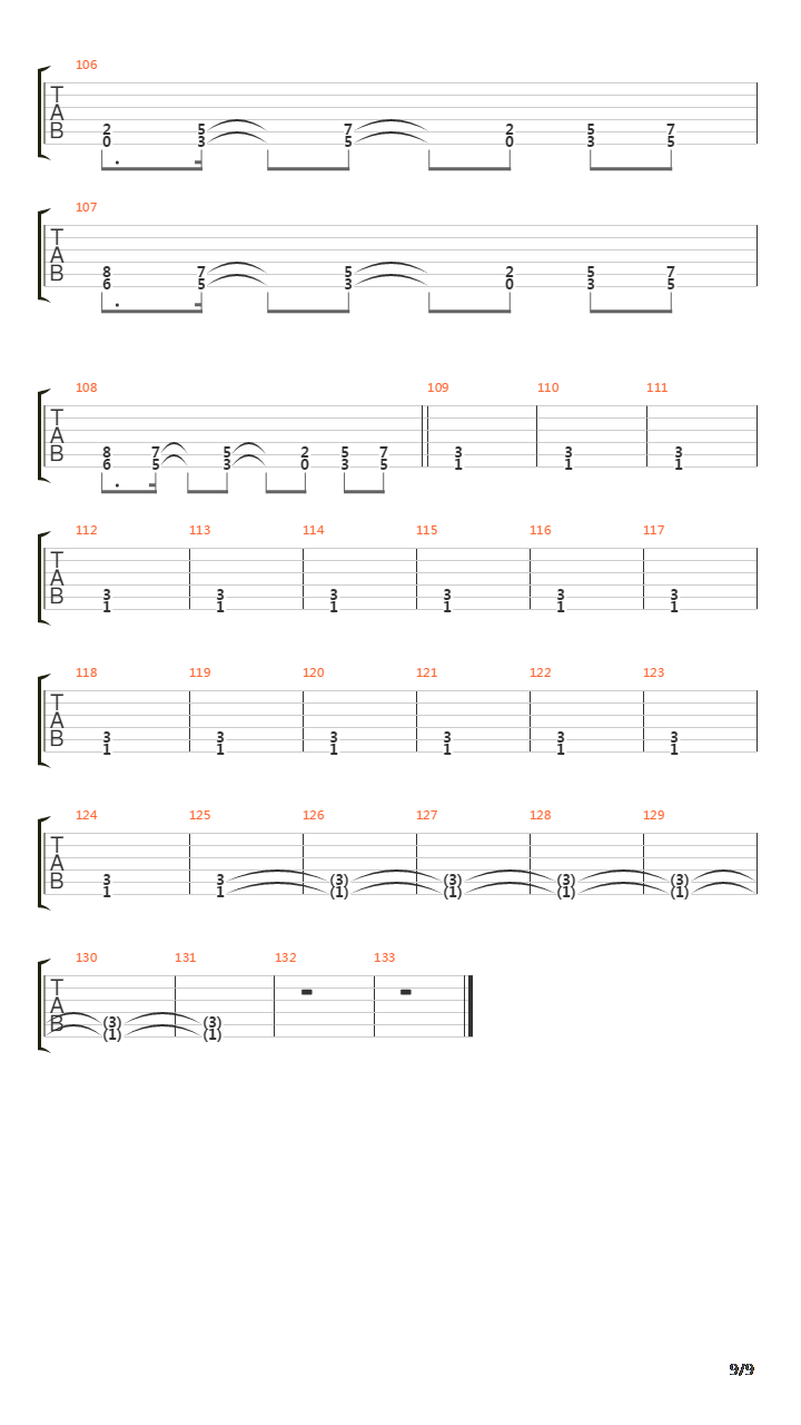 A Stroke Of The Lightning吉他谱