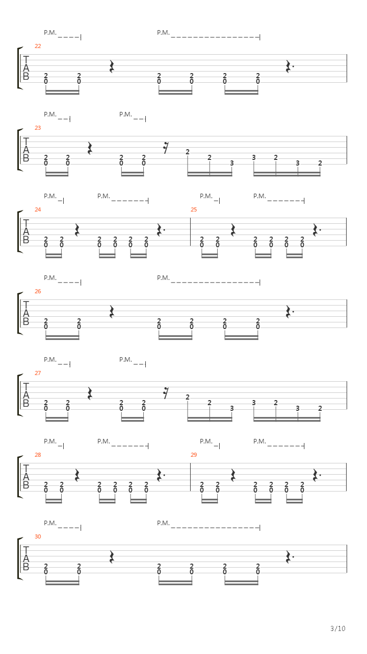 How Many More Times吉他谱