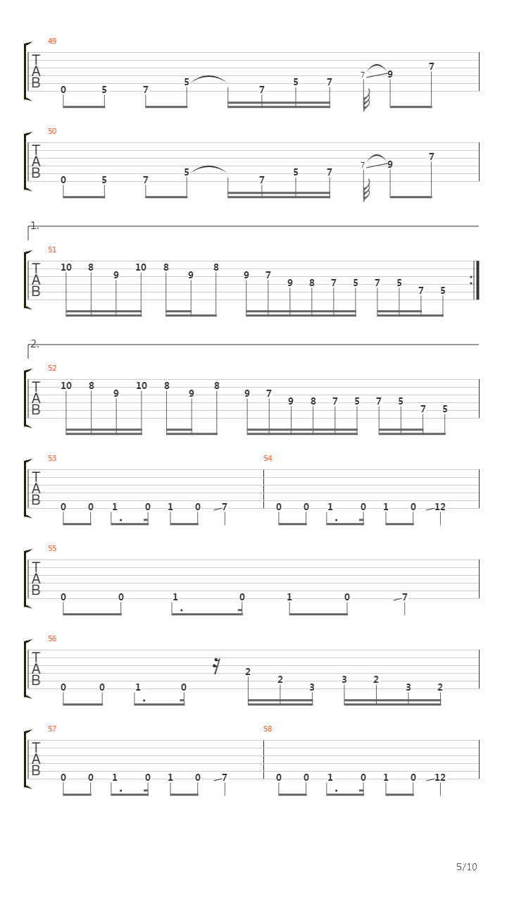 How Many More Times吉他谱