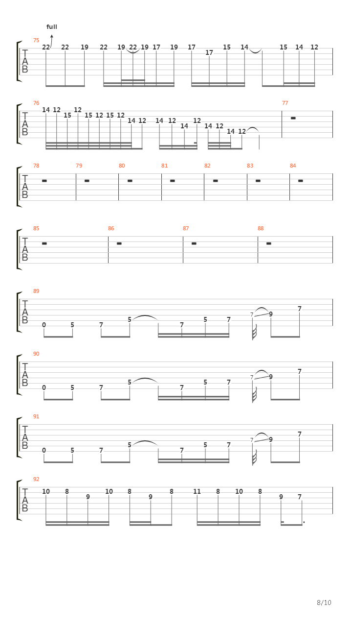 How Many More Times吉他谱