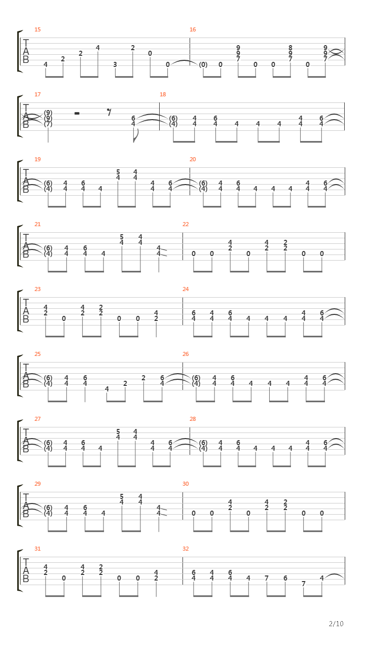Long Distance吉他谱