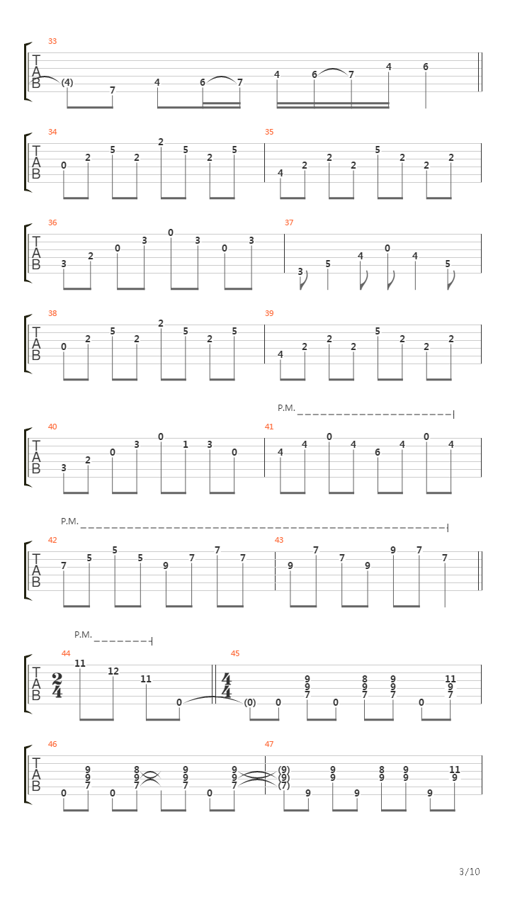 Long Distance吉他谱