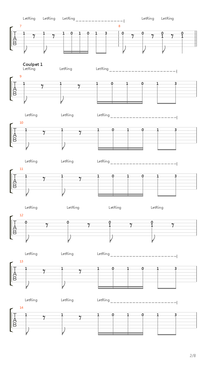 A Long And Sad Goobye吉他谱