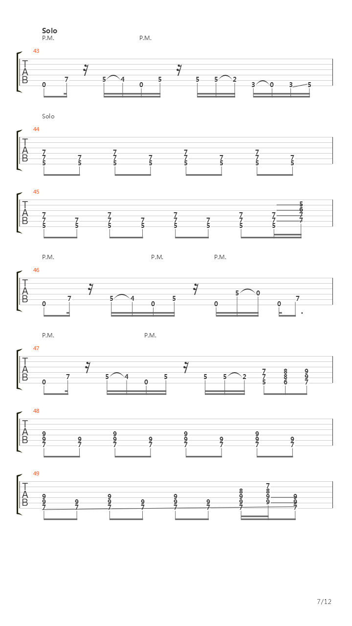 Always On The Run吉他谱