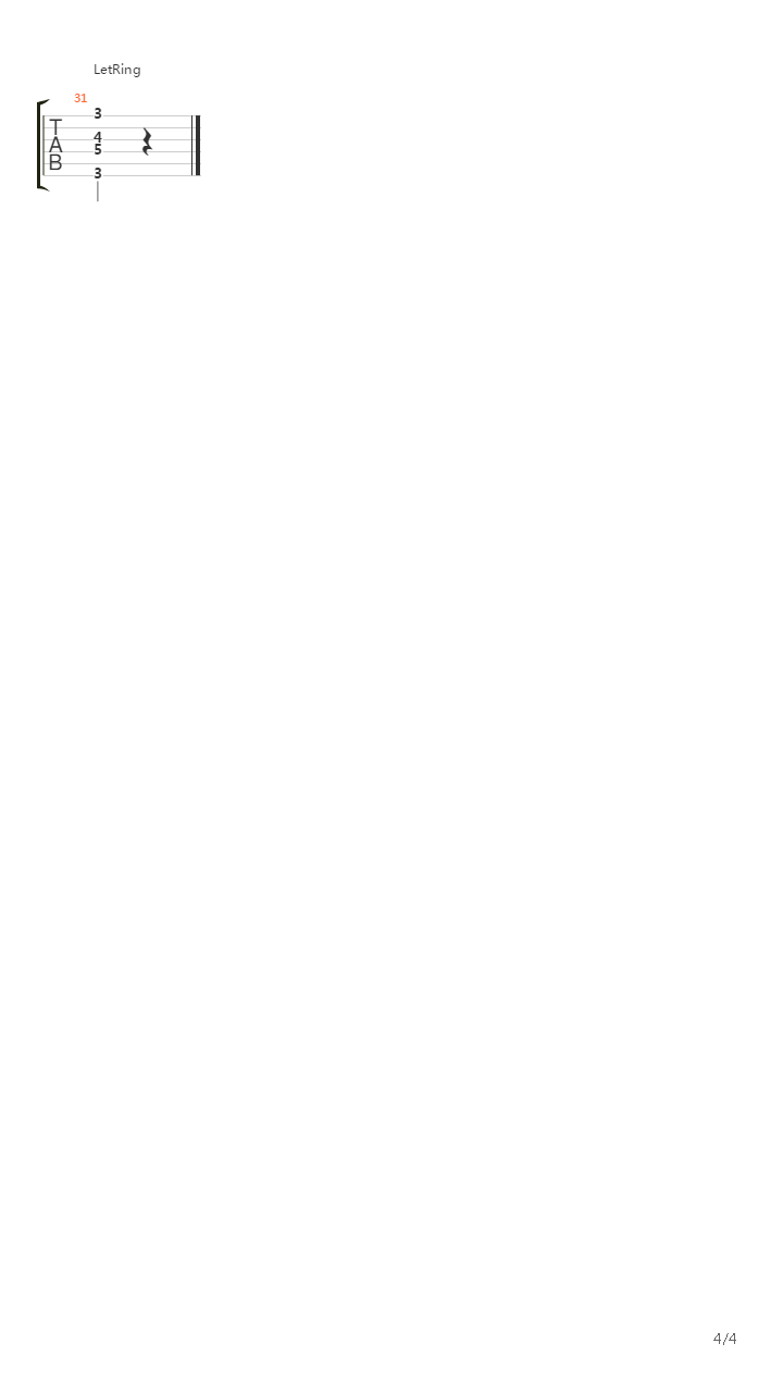 Minute Prologue吉他谱