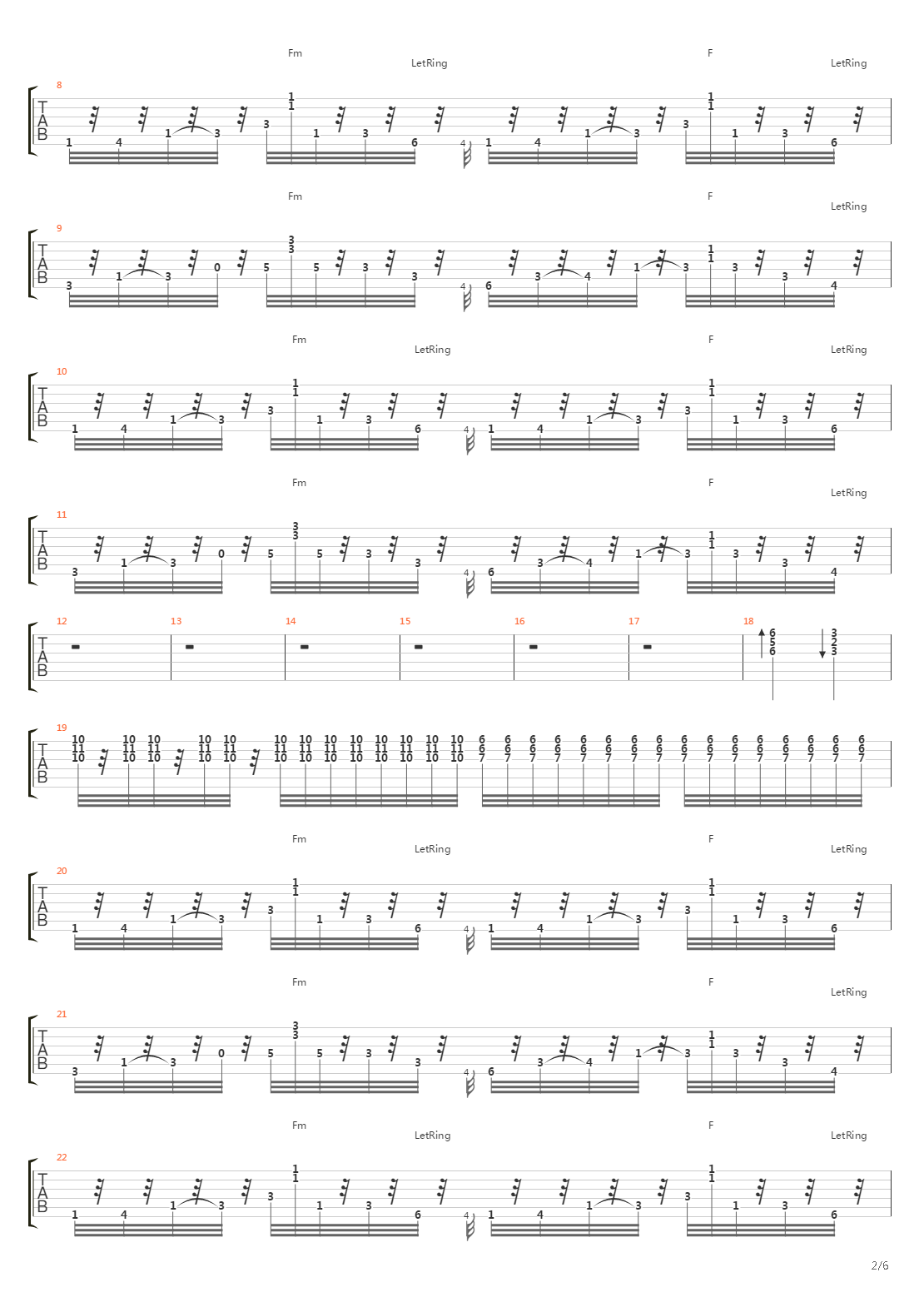 Vertigo吉他谱