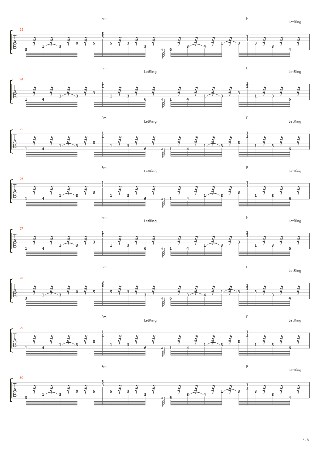 Vertigo吉他谱