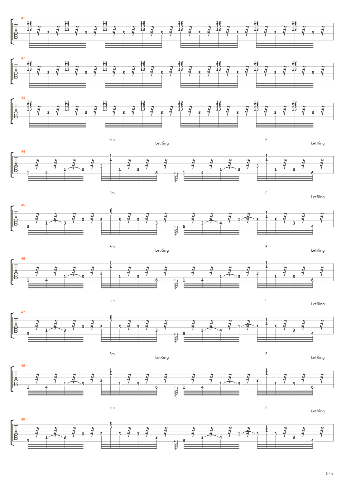 Vertigo吉他谱