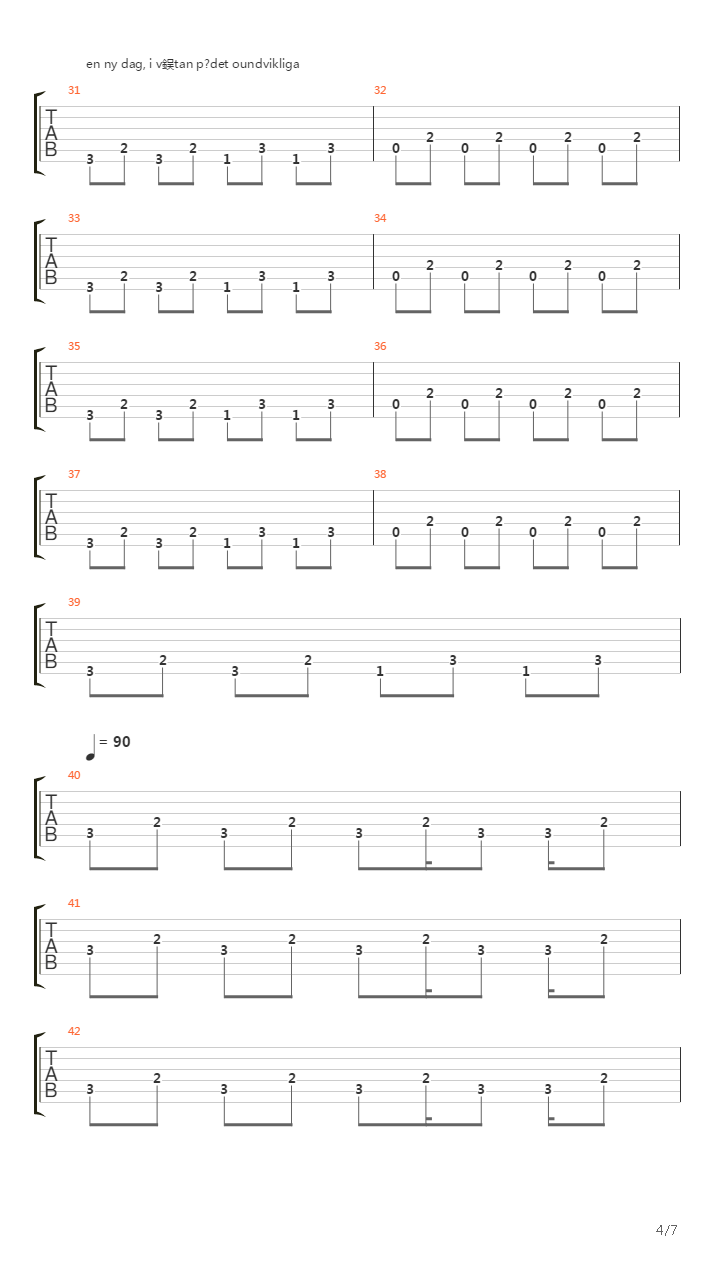 Vardagsnytt吉他谱