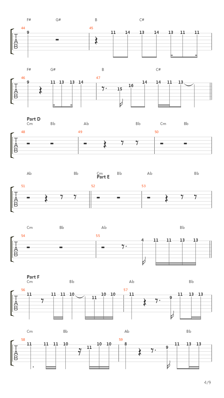 Another吉他谱