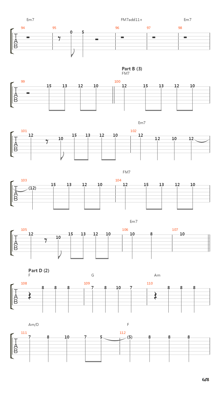 Deja Vu(既视感)吉他谱