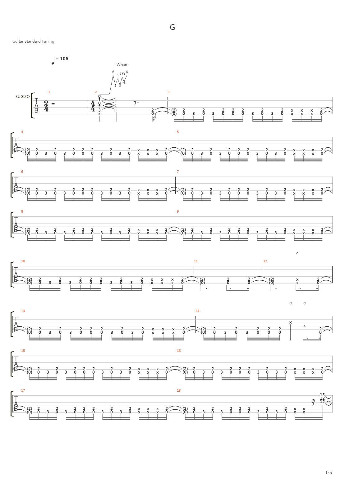 G吉他谱